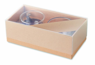 Logo trade promotional giveaways image of: Set of 2 double wall espresso