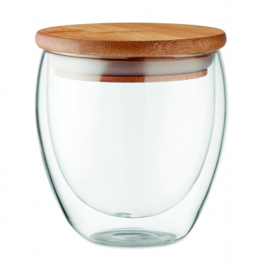 Logotrade promotional giveaway picture of: Double wall glass 250ml Hamburg