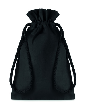 Logo trade promotional gift photo of: Small Cotton draw cord bag