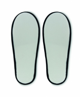 Logo trade promotional giveaways image of: Pair of slippers in pouch