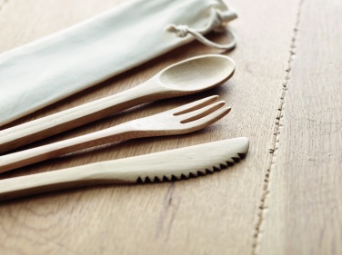 Logotrade advertising products photo of: Bamboo cutlery set
