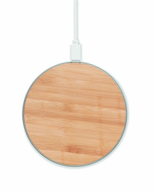 Logotrade corporate gifts photo of: Bamboo wireless charger 10W DESPAD