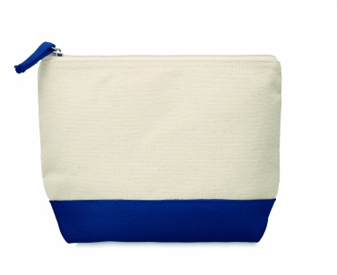 Logo trade promotional items picture of: Bicolour cotton cosmetic bag