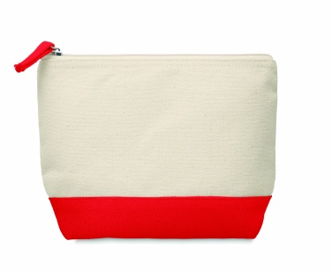 Logotrade promotional giveaway image of: Bicolour cotton cosmetic bag