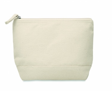 Logo trade corporate gifts picture of: Bicolour cotton cosmetic bag