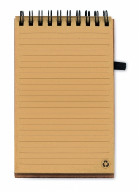 Logo trade promotional items image of: A6 Cork notepad with pen