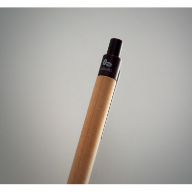 Logotrade promotional merchandise photo of: Push ball pen coffee husk/ABS