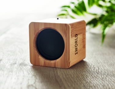 Logotrade promotional gifts photo of: Bamboo wireless speaker