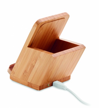 Logotrade promotional product picture of: Wireless charger pen holder 5W BAICOI