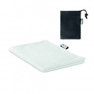Logo trade advertising products image of: RPET sports towel and pouch
