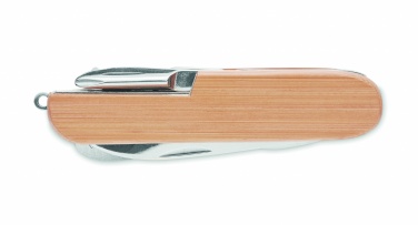 Logotrade promotional giveaway picture of: Multi tool pocket knife bamboo