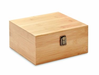 Logo trade business gift photo of: Whisky set in bamboo box