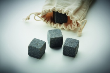 Logo trade promotional merchandise photo of: 4 stone ice cubes in  pouch
