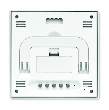Logotrade promotional gift image of: Weather station bamboo front TURKU