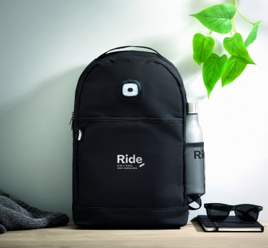 Logotrade promotional merchandise photo of: Backpack in RPET & COB light