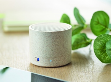Logotrade promotional merchandise picture of: 3W speaker in wheat straw/ABS