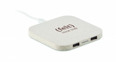 Logotrade promotional giveaway image of: Hub charger wheat straw/ABS 5W