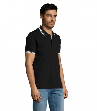 Logo trade corporate gifts picture of: PASADENA men polo 200g