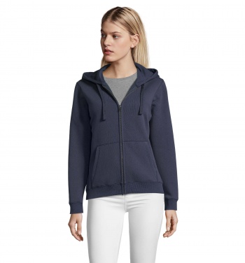 Logotrade promotional gift picture of: SPIKE WOMEN ZIP HOOD SWEAT