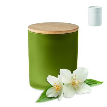 Logo trade business gifts image of: Plant based wax candle 200 gr