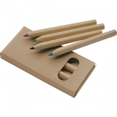 Logo trade promotional products picture of: Wooden crayons MINNIE