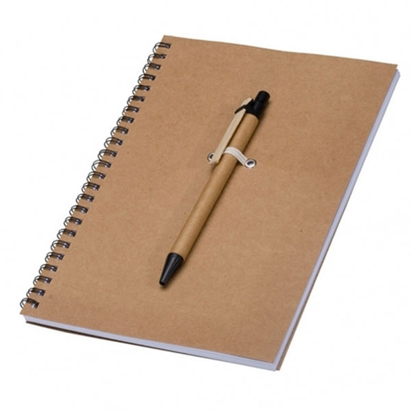 Logotrade promotional merchandise picture of: A5 ECO Notepad KENTWOOD