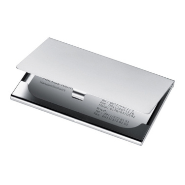 Logo trade advertising products picture of: Metal business card holder CORNWALL