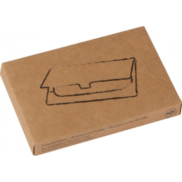 Logotrade promotional giveaway image of: Metal business card holder CORNWALL