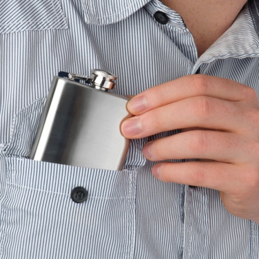 Logo trade promotional products picture of: Stainless steel hip flask FRESNO 104 ml