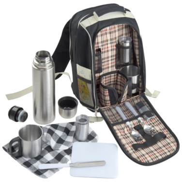 Logo trade promotional items image of: Luxurious picnic backpack with cool bag GEORGIA