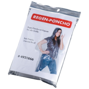 Logo trade promotional items image of: Emergency poncho TOURS