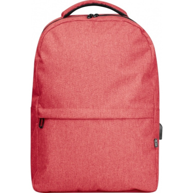 Logo trade promotional merchandise image of: rPET backpack RIMINI