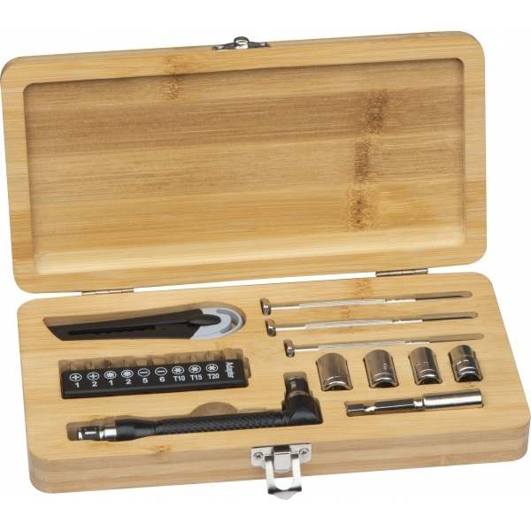 Logotrade promotional product image of: 22-piece tool set BERINGEN