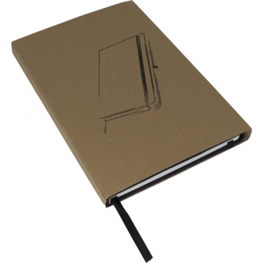 Logo trade promotional merchandise picture of: A5 note book KIEL