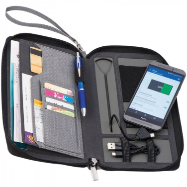 Logo trade promotional giveaways picture of: Travel folder with power bank Almera