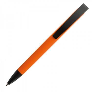 Logo trade corporate gifts picture of: Metal ballpen soft touch BRESCIA
