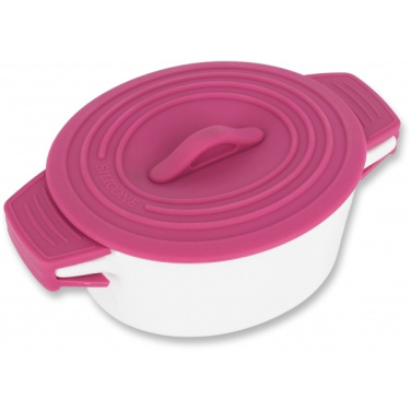 Logo trade promotional gift photo of: Porcelain pot with silicone lid DELHI