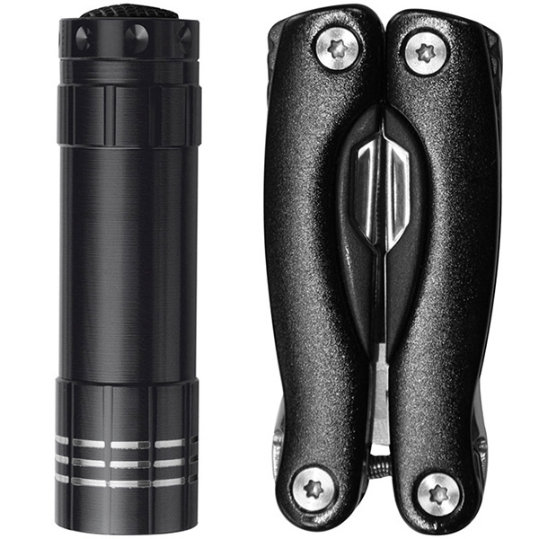 Logo trade corporate gifts image of: Set torch and multitool OAKLAND