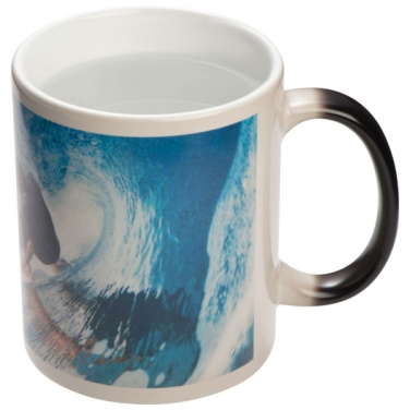 Logo trade business gifts image of: Colour-changing sublimation mug SIRMIONE 300 ml