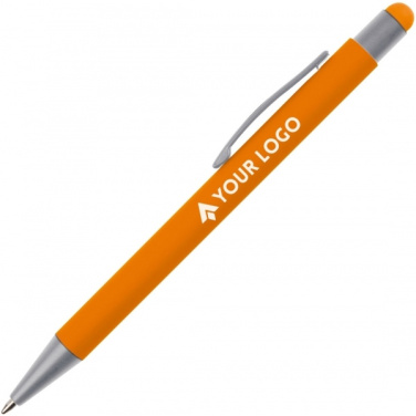 Logo trade promotional gifts picture of: Metal ballpen touch pen soft touch SALT LAKE CITY