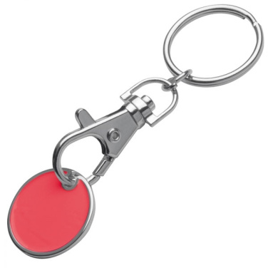 Logo trade promotional gift photo of: Keyring with shopping coin ARRAS