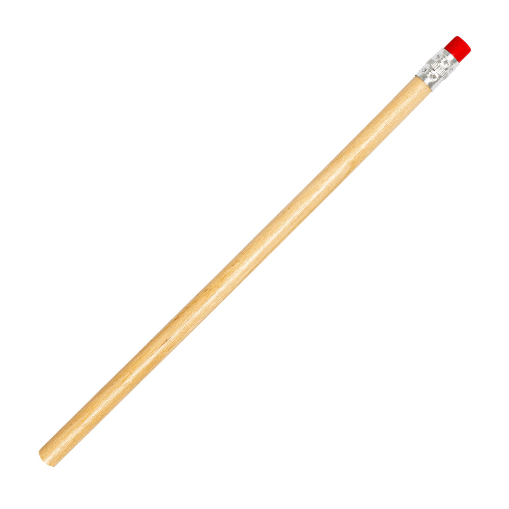 Logo trade corporate gifts picture of: Pencil with eraser HICKORY