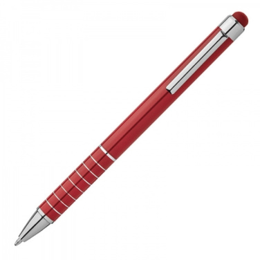 Logo trade promotional merchandise photo of: Metal ballpen with touch pen LUEBO