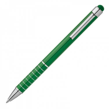 Logotrade promotional product image of: Metal ballpen with touch pen LUEBO