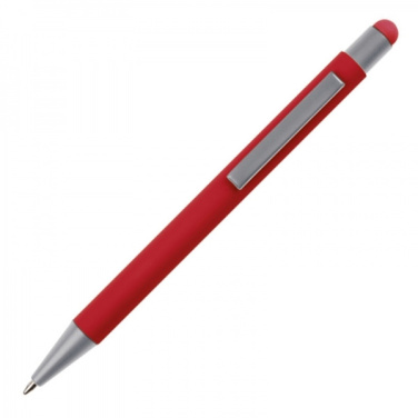 Logo trade promotional merchandise image of: Metal ballpen touch pen soft touch SALT LAKE CITY