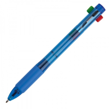 Logotrade promotional item picture of: Plastic ballpen 4in1 NEAPEL
