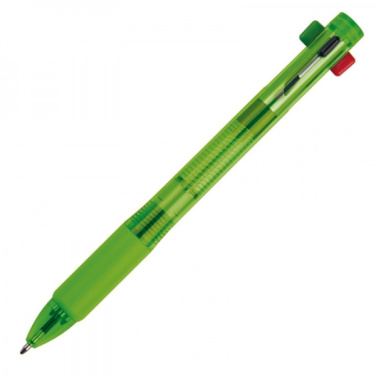 Logotrade promotional item image of: Plastic ballpen 4in1 NEAPEL