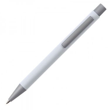 Logo trade promotional products image of: Metal ballpen soft touch ABU DHABI