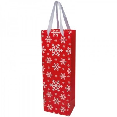 Logo trade promotional gifts image of: Wine bag in Christmas design LAPLAND
