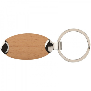 Logo trade business gifts image of: Wooden keyring BALTRUM